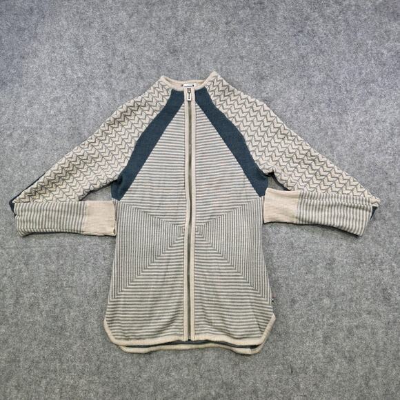 Smartwool Dacono Sweater Womens XS Full Zip Merino Wool Geometric Cardigan - Picture 3 of 16